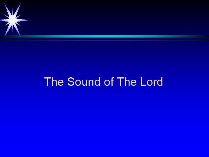The_Sound_Of_The_Lord